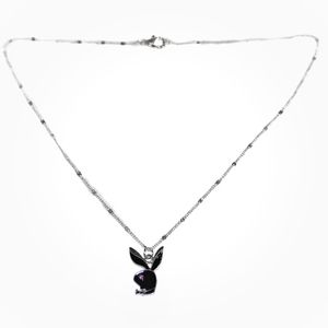 PLAYBOY | Jewelry | Black Playboy Bunny Necklace | Poshmark